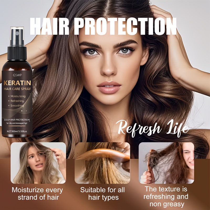 GSWP Keratin Hair Care Spray,  - đánh giá và giá Heat Protectant Spray