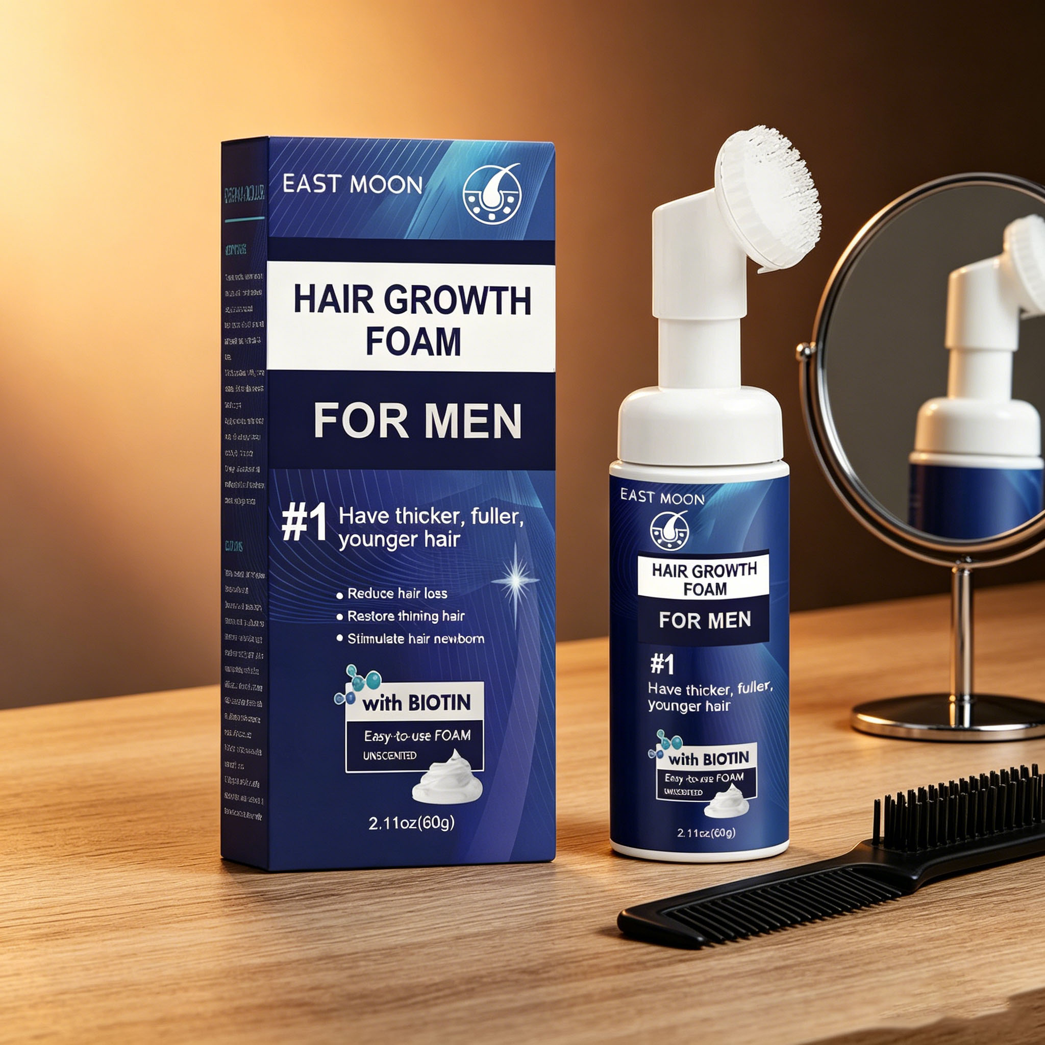 Hair Growth Foam Silicone Brus - đánh giá và giá Hair Care For Hair Growth