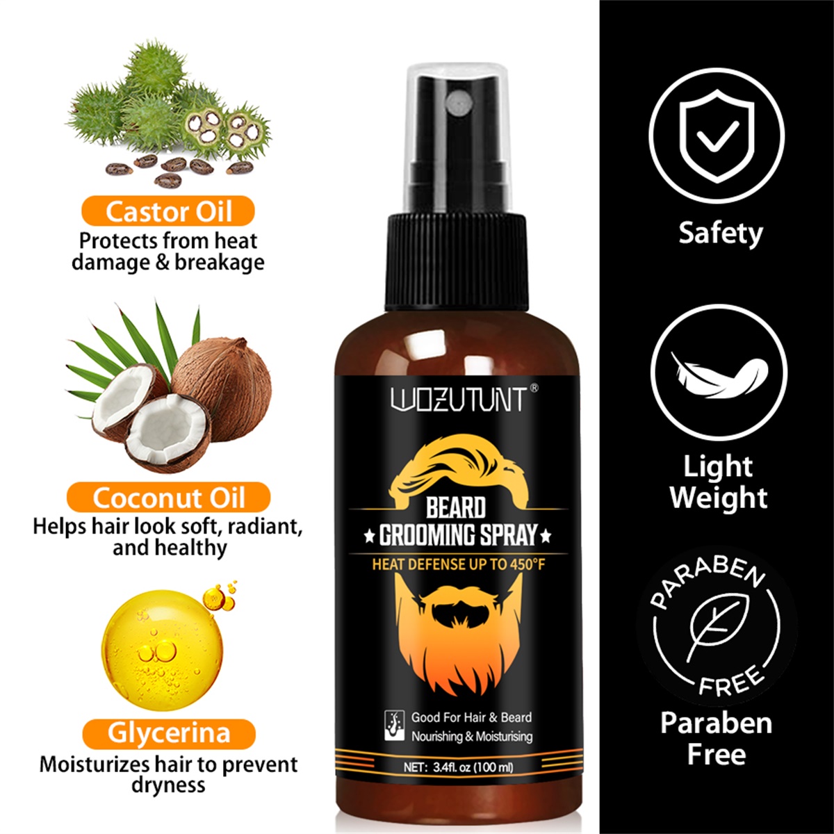 Beard Grooming Spray Protect H - đánh giá và giá Heat Protectant Spray