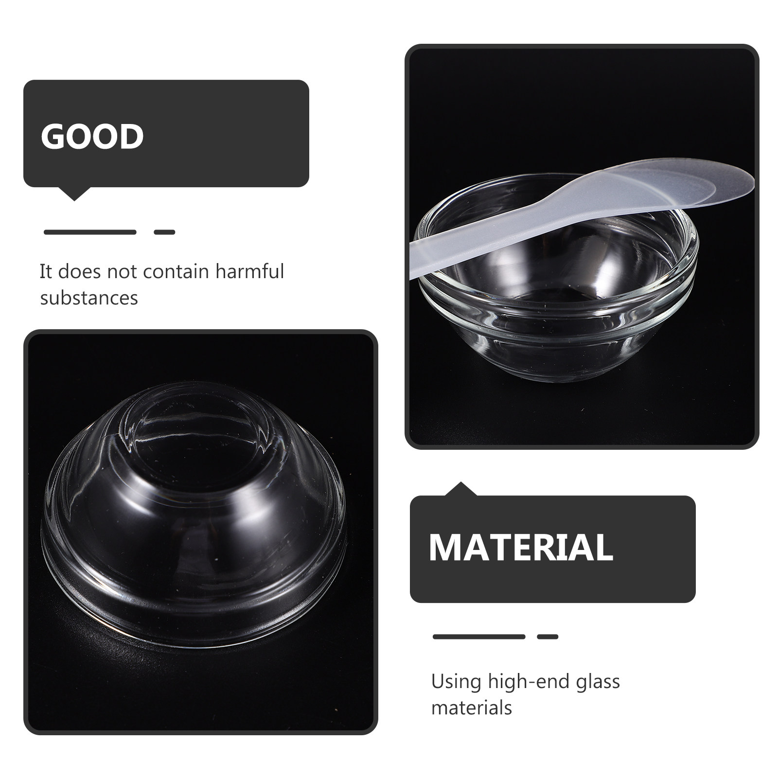 1Set Essential Oil Bowl Glass  - đánh giá và giá Hair Care Long Hair