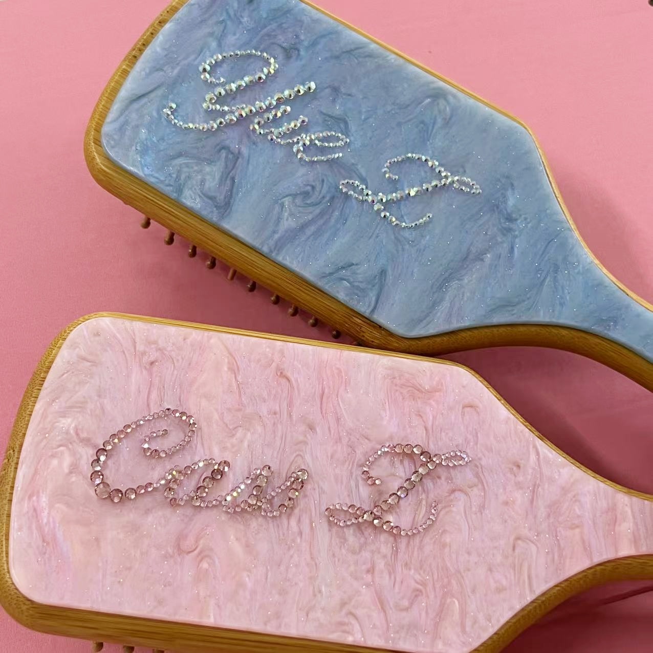 Rhinestone Name Hair Brush Per - đánh giá và giá Hair Care Names